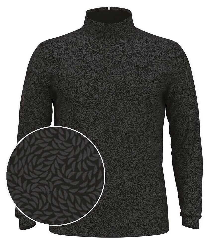 Under Armour Playoff Printed 1/4 Zip sudadera de hombre, negro/castlerock