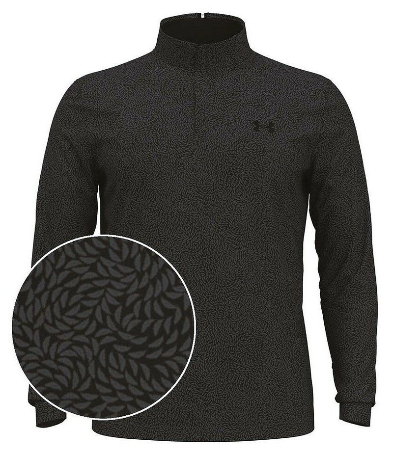Under Armour Playoff Printed 1/4 Zip sudadera de hombre, negro/castlerock