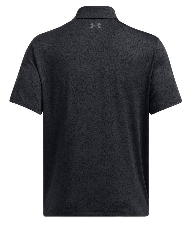 Under Armour Playoff 3.0 Printed polo de hombre, negro/antracita/castlerock
