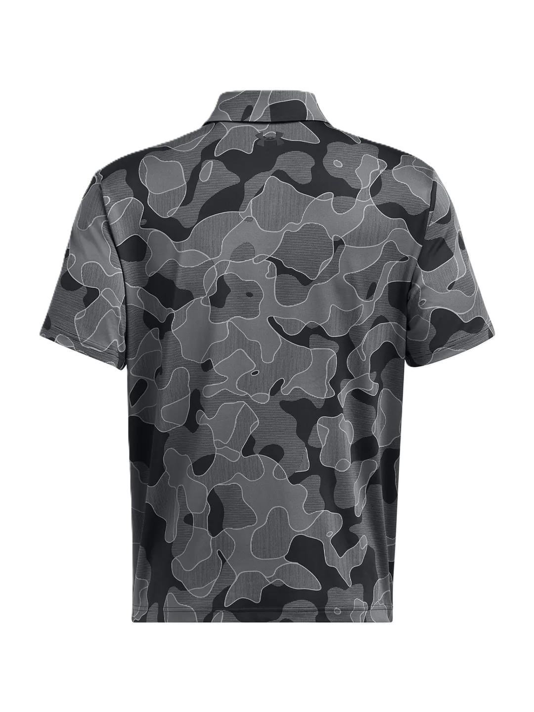 Under Armour Playoff 3.0 Printed polo de hombre, negro