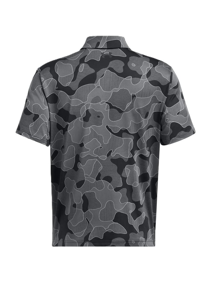 Under Armour Playoff 3.0 Printed polo de hombre, negro