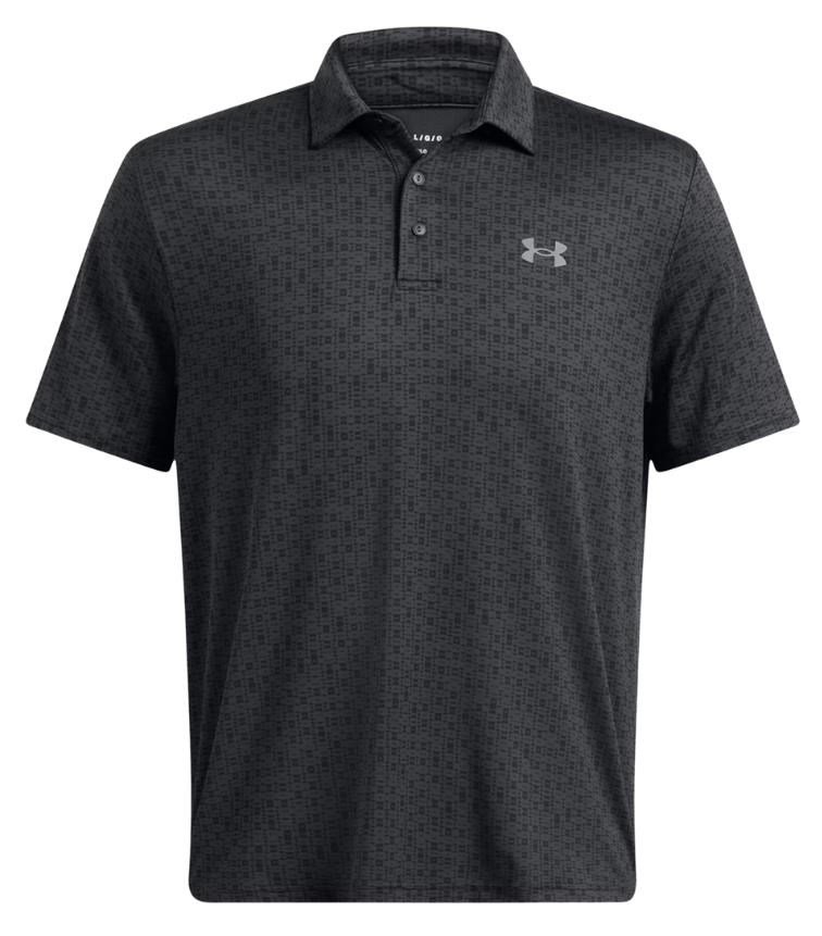 Under Armour Playoff 3.0 Printed polo de hombre, anthracite/black/castlerock