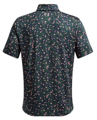 Under Armour Playoff 3.0 Printed polo para hombre, midnight navy/forest green/tetra gray
