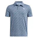 Under Armour Playoff Printed junior polo, azul claro