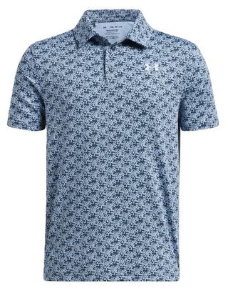 Under Armour Playoff Printed junior polo, azul claro