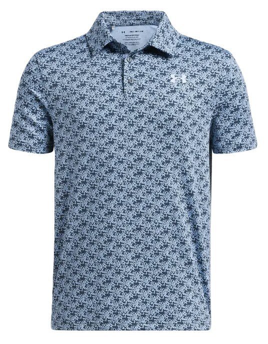 Under Armour Playoff Printed junior polo, azul claro