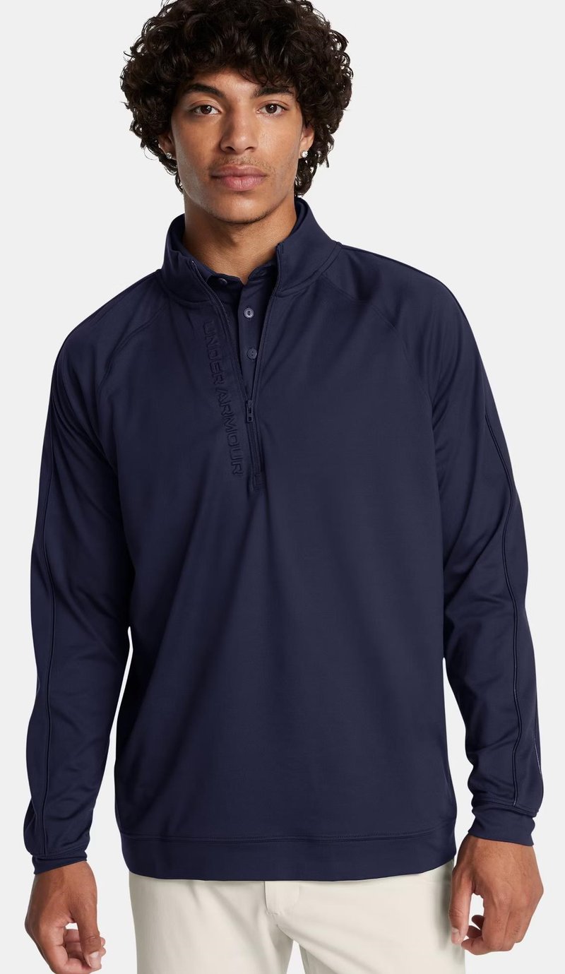 Under Armour Storm Midlayer 1/2 Zip sudadera de hombre, midnight navy/white