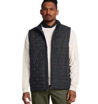 Under Armour Drive Pro Insulated chaleco de hombre, negro/plata metálico