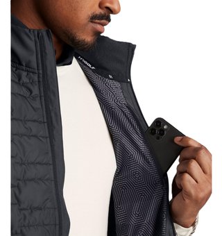 Under Armour Drive Pro Insulated chaleco de hombre, negro/plata metálico