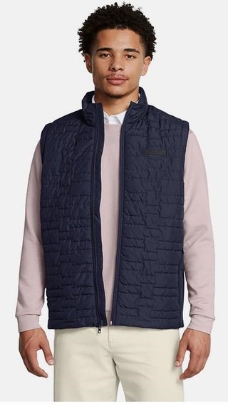 Under Armour Drive Pro Insulated chaleco de hombre, midnight navy/metallic silver