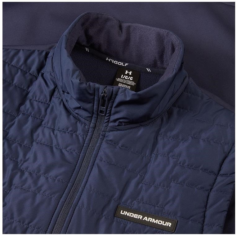 Under Armour Drive Pro Insulated chaleco de hombre, midnight navy/metallic silver