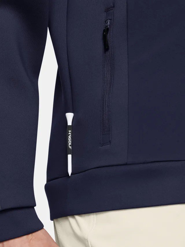 Under Armour Drive Pro Storm chaqueta híbrida de hombre, midnight navy/metallic silver