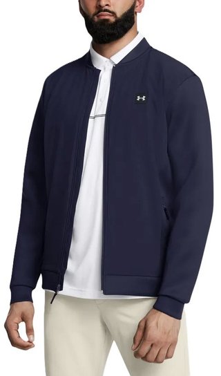 Under Armour Drive Pro Storm chaqueta híbrida de hombre, midnight navy/metallic silver