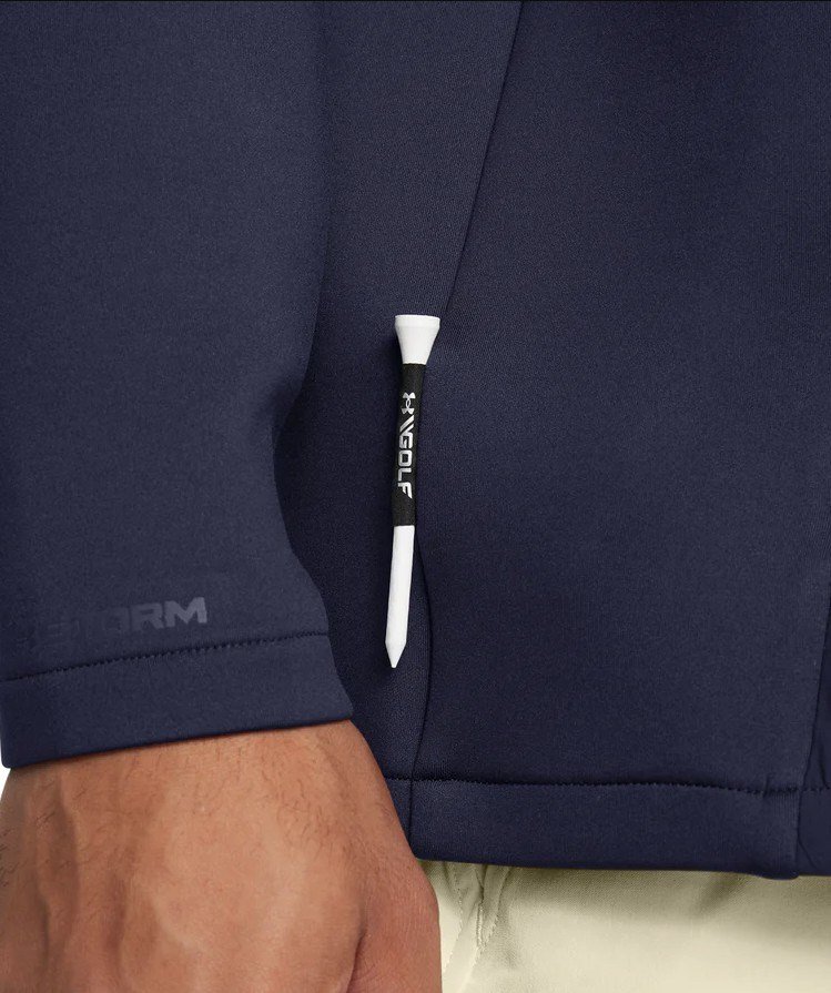 Under Armour Drive Pro Storm Hybrid 1/2-Zip sudadera de hombre, midnight navy