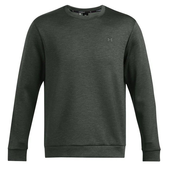 Under Armour Drive Midlayer Crew sudadera de hombre, forest green