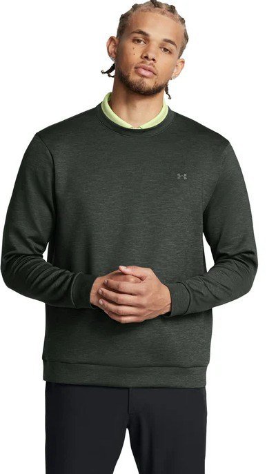 Under Armour Drive Midlayer Crew sudadera de hombre, forest green