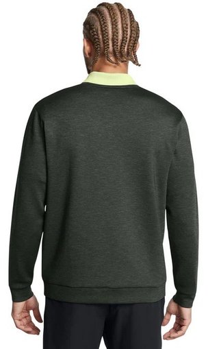 Under Armour Drive Midlayer Crew sudadera de hombre, forest green