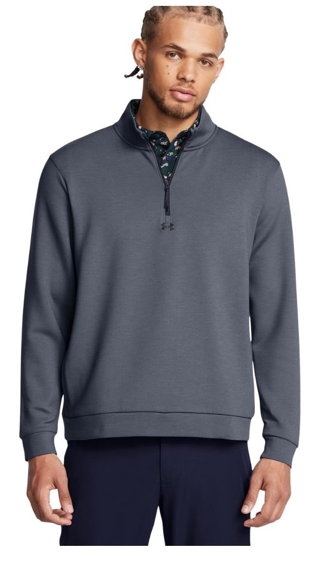 Under Armour Drive pullover para hombre, downpour gray/gravel/black
