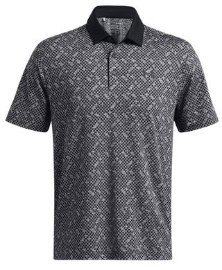 Under Armour Playoff 3.0 Check Jaquard polo de hombre, negro/blanco