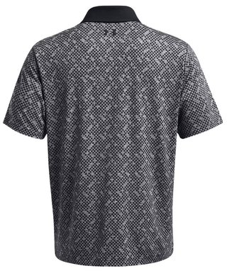 Under Armour Playoff 3.0 Check Jaquard polo de hombre, negro/blanco