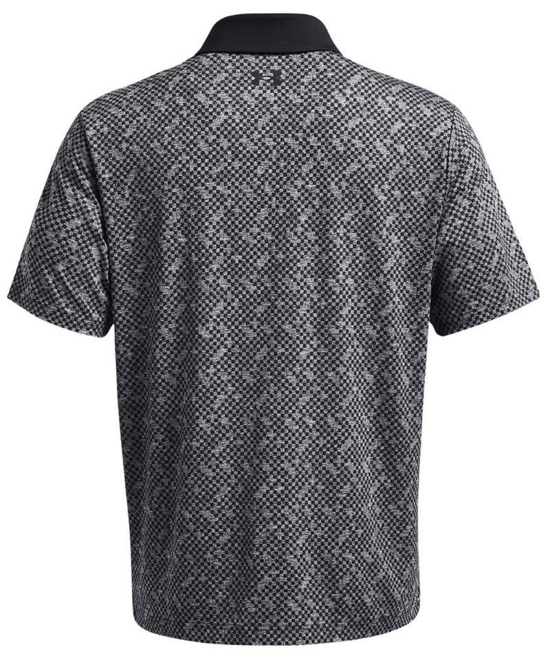 Under Armour Playoff 3.0 Check Jaquard polo de hombre, negro/blanco