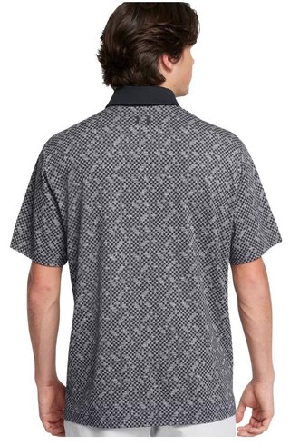 Under Armour Playoff 3.0 Check Jaquard polo de hombre, negro/blanco