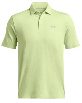 Under Armour Playoff 3.0 Check Jaquard polo de hombre, retro green/white/forest green