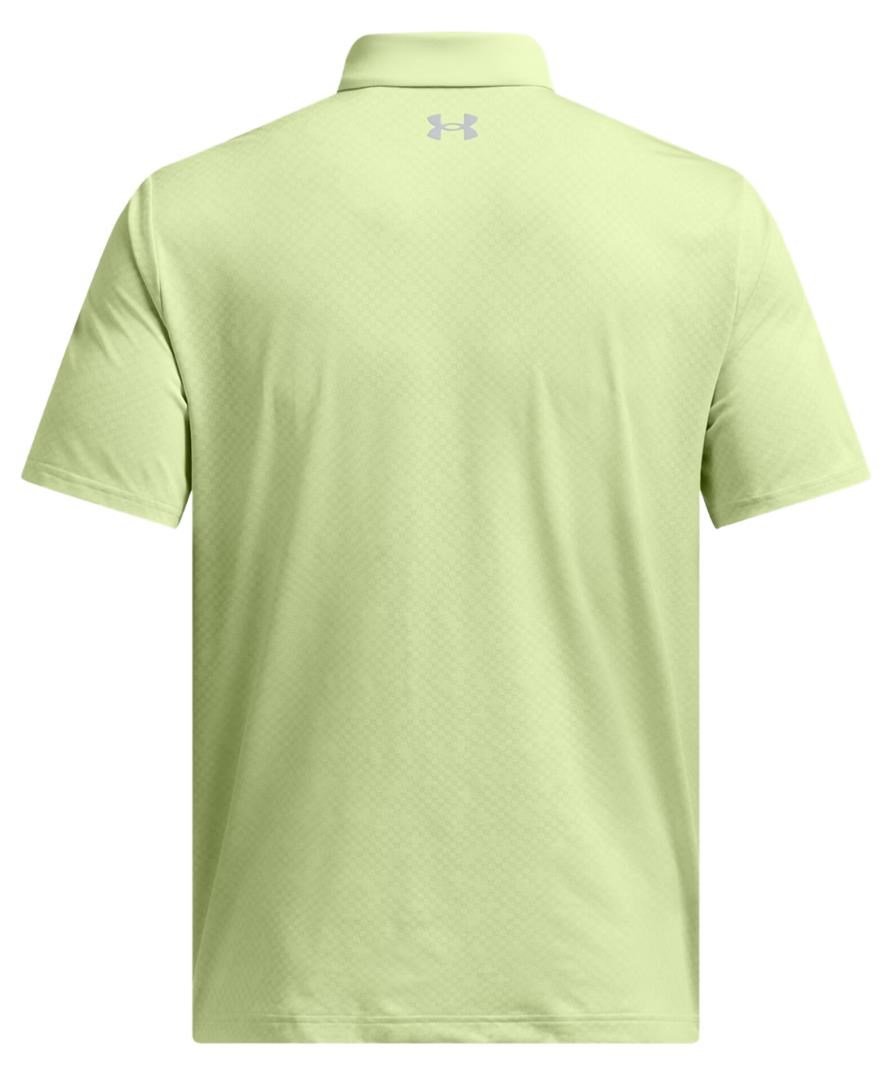 Under Armour Playoff 3.0 Check Jaquard polo de hombre, retro green/white/forest green