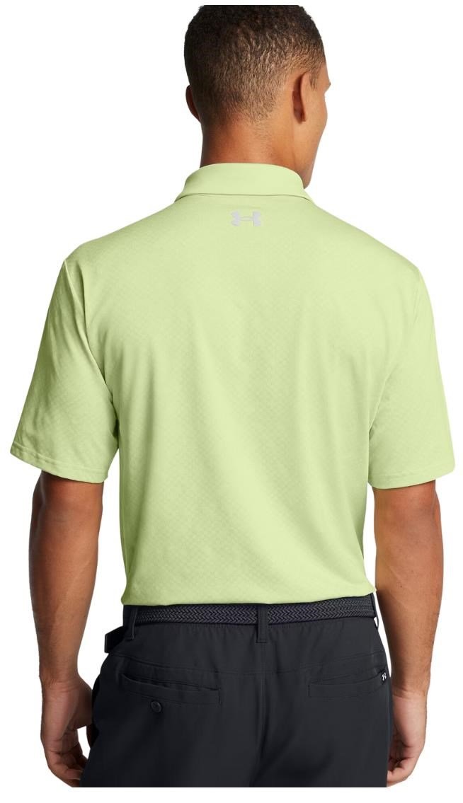 Under Armour Playoff 3.0 Check Jaquard polo de hombre, retro green/white/forest green