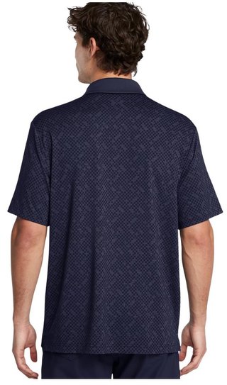 Under Armour Playoff 3.0 Check Jaquard polo de hombre, midnight navy