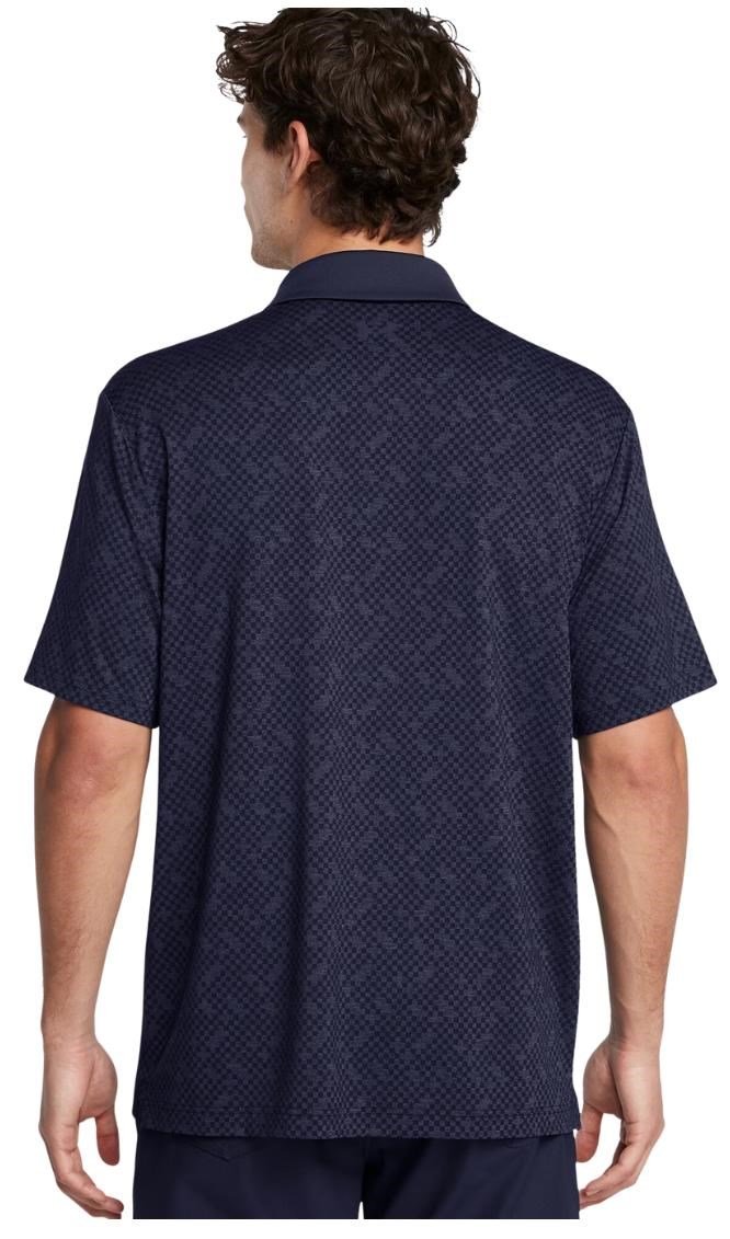 Under Armour Playoff 3.0 Check Jaquard polo de hombre, midnight navy