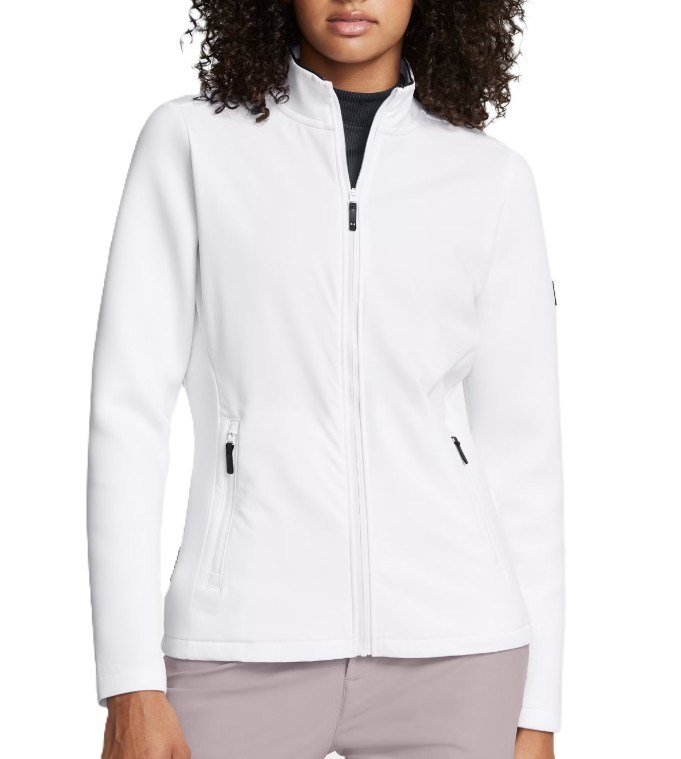 Under Armour Drive Pro Storm Hybrid full zip chaqueta de mujer, blanca