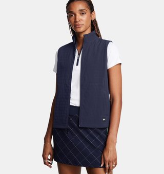 Under Armour Drive Pro Storm Lightweight Insulated chaleco de mujer, azul marino