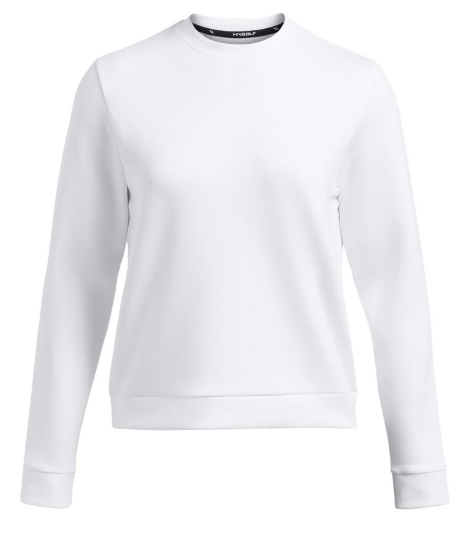 Under Armour Drive Midlayer Crew sudadera de mujer, blanca