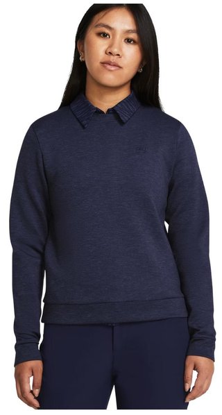 Under Armour Drive Midlayer Crew sudadera de mujer, midnight navy