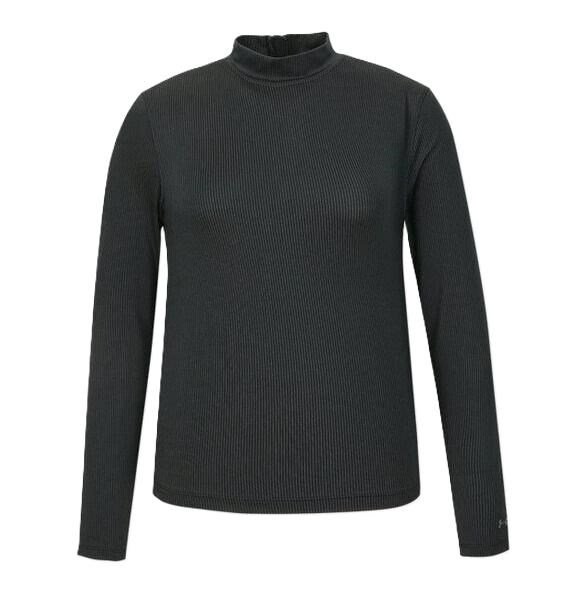 Under Armour Drive Long Sleeve Mock camiseta de manga larga para mujer, negra