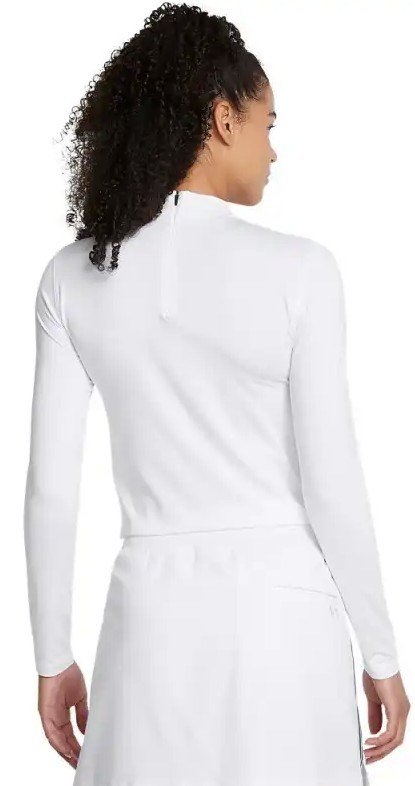 Under Armour Drive Long Sleeve Mock camiseta de manga larga para mujer, blanca