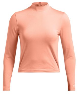 Under Armour Drive Long Sleeve Mock camiseta de manga larga para mujer, naranja flare