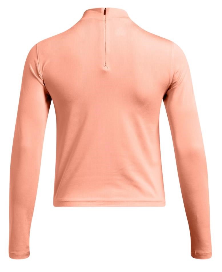 Under Armour Drive Long Sleeve Mock camiseta de manga larga para mujer, naranja flare