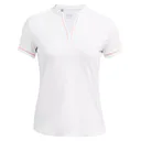 Under Armour Playoff 3.0 Novelty polo de mujer, blanco/naranja flarer