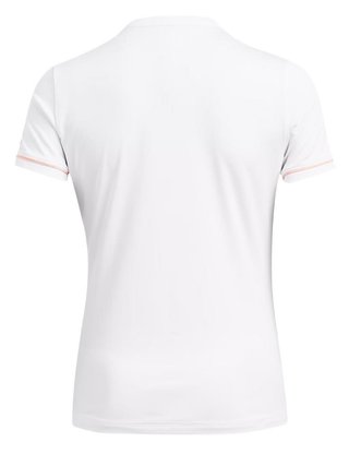Under Armour Playoff 3.0 Novelty polo de mujer, blanco/naranja flarer