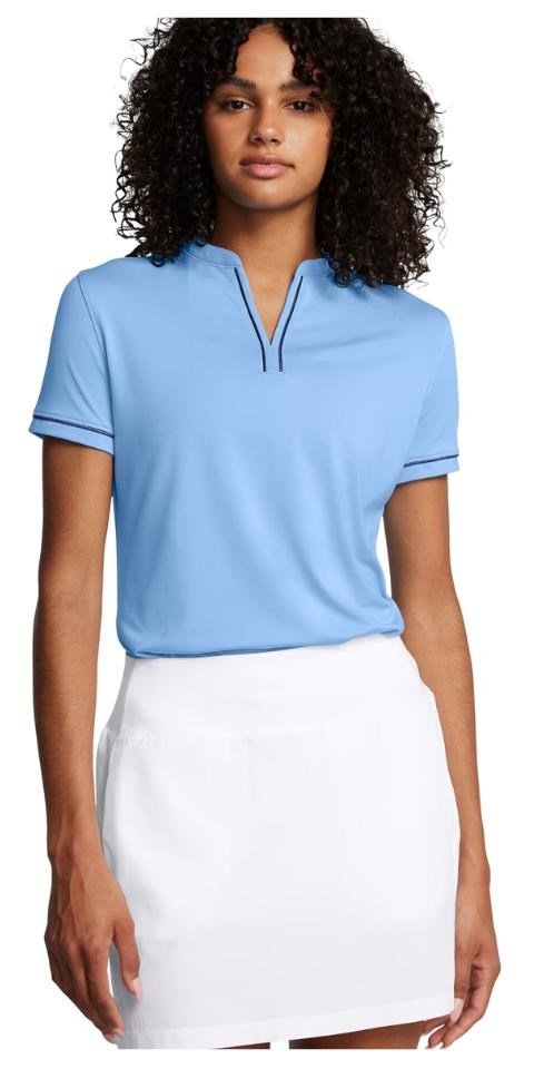 Under Armour Playoff 3.0 Novelty polo de mujer, horizon blue/midnight navy