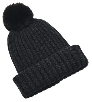 Under Armour Halftime Pom Beanie gorro de invierno para mujer, negro