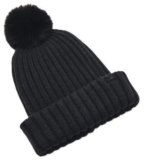 Under Armour Halftime Pom Beanie gorro de invierno para mujer, negro
