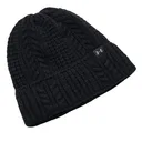 Under Armour Halftime Cable Knit gorro de punto para mujer, negro