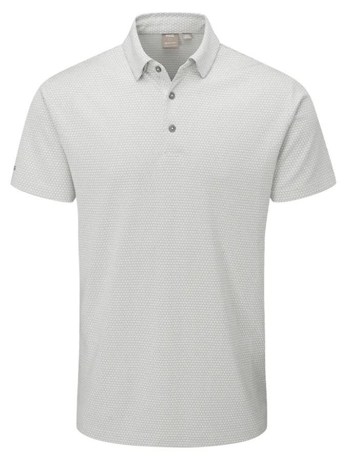 PING Halcyon Honeycomb polo de hombre, silver multi