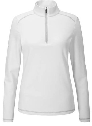 PING Sonya Fleece sudadera de mujer, blanca