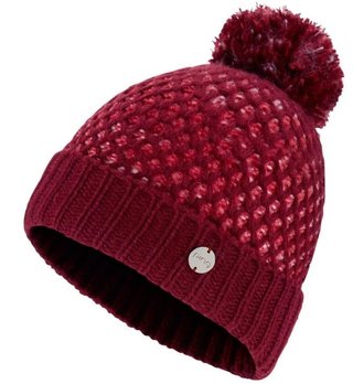 PING Oti Textured Knit Bobble gorro de invierno para mujer, tibetan red multi