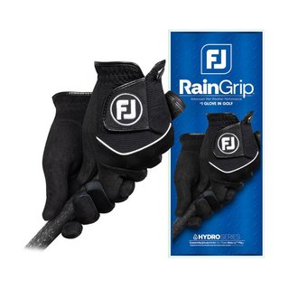 FootJoy RainGrip 24 guantes de golf para hombre (par), negro