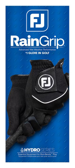 FootJoy RainGrip guante de mujer (1 par), negro